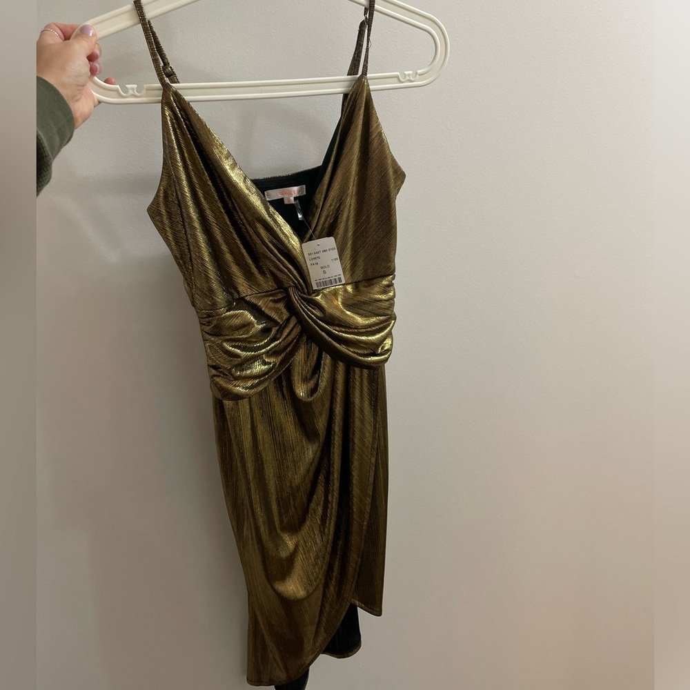 NWT Luxxel GOLD Dress